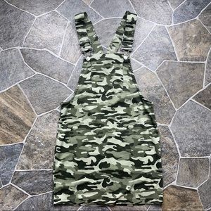 Jolie & Joy Camo Bib Overall Dress